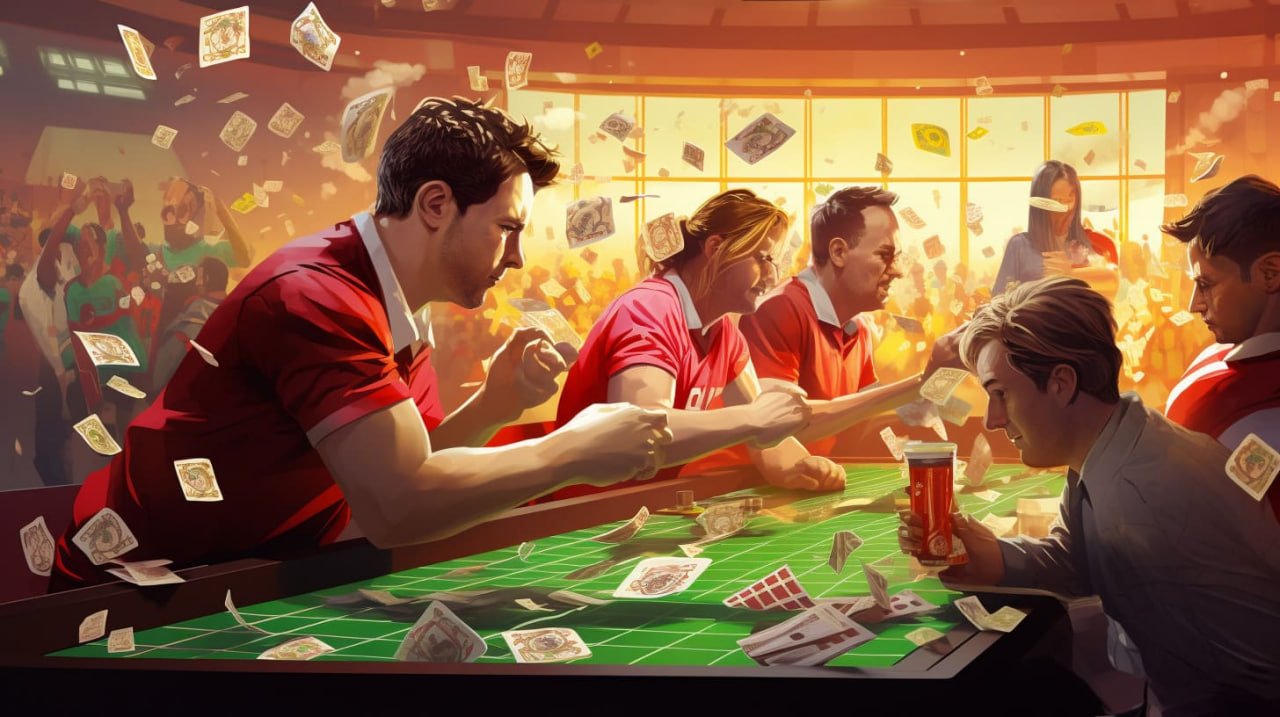 Kartu hold'em dalam suasana kasino