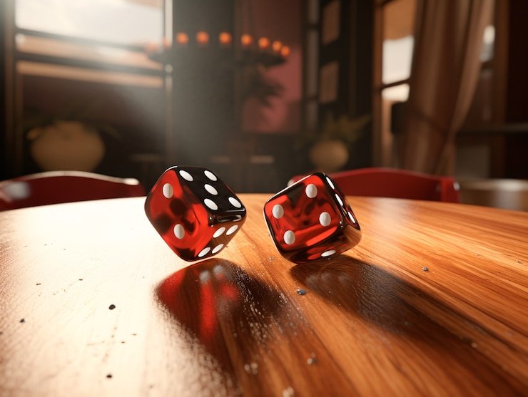 Kartu blackjack dalam suasana kasino